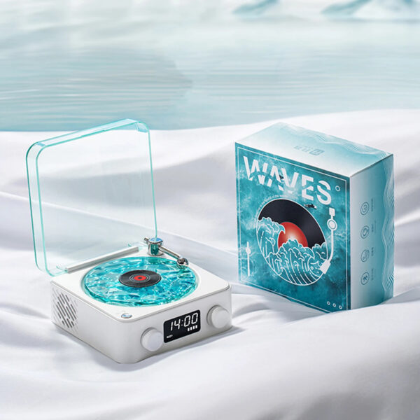 Premium Waves Retro Bluetooth Vinyl Record Player