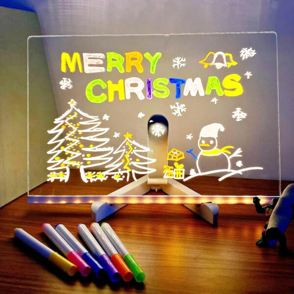 LED Acrylic Dry Erase Note Drawing Board