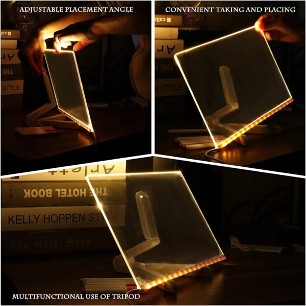 LED Acrylic Dry Erase Note Drawing Board - Image 3