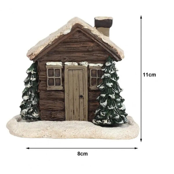 Log Cabin Incense Burner with Smoking Chimney - Image 5