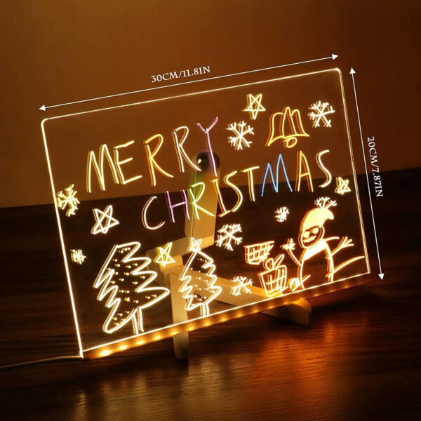 LED Acrylic Dry Erase Note Drawing Board - Image 6