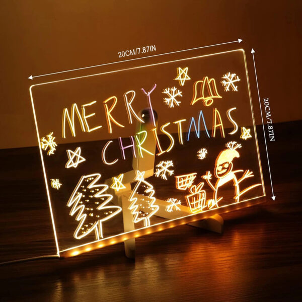 LED Acrylic Dry Erase Note Drawing Board - Image 7