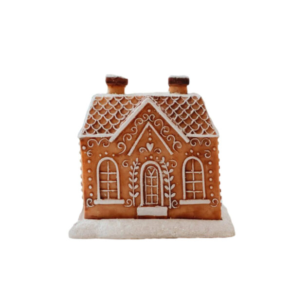 Log Cabin Incense Burner with Smoking Chimney - Image 2