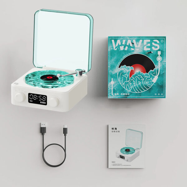 Premium Waves Retro Bluetooth Vinyl Record Player - Image 2