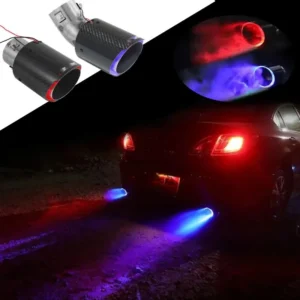 Car Carbon Fiber Flashing Tail Throat
