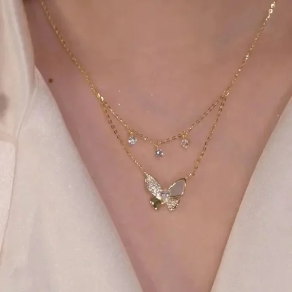 DOUBLE LAYER CRYSTAL BUTTERFLY - Image 2