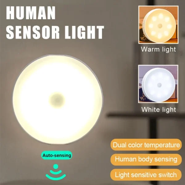LED Wireless Motion Sensor Night Light