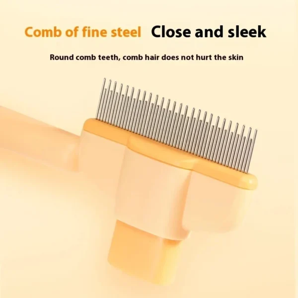 Self-cleaning Pet Flea Comb Grooming Brush - Image 2