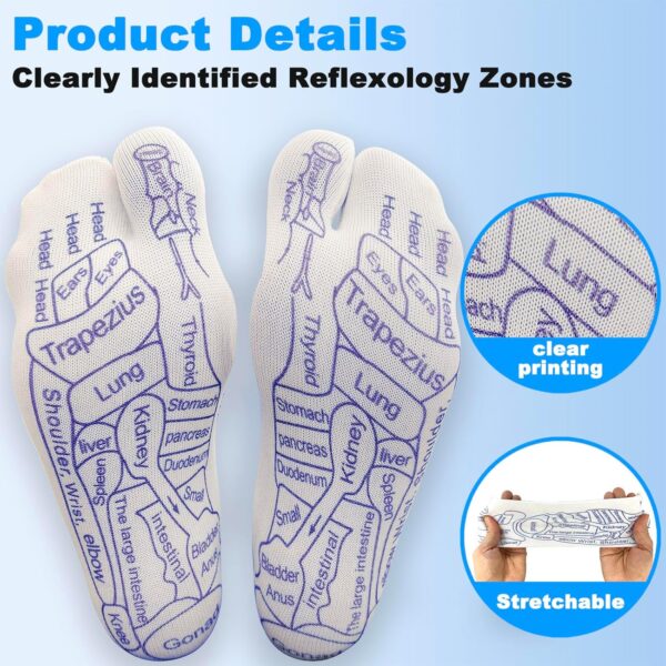 Acupressure Reflexology Chart Socks - Image 2