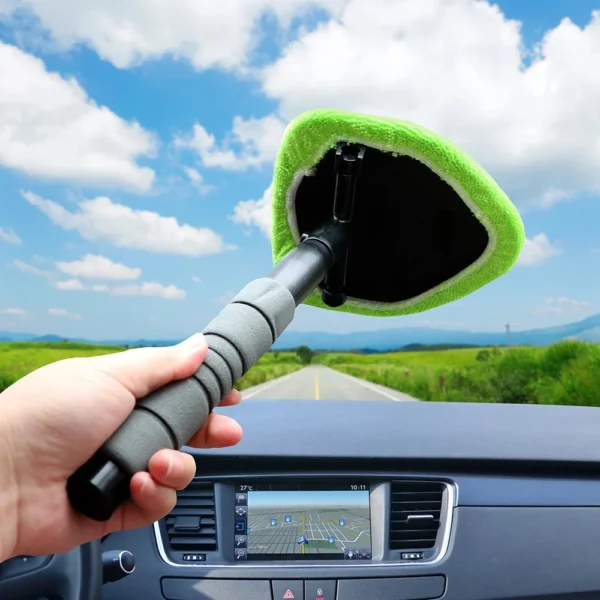 Car Windshield Telescopic Microfiber Cleaning Tool - Image 2