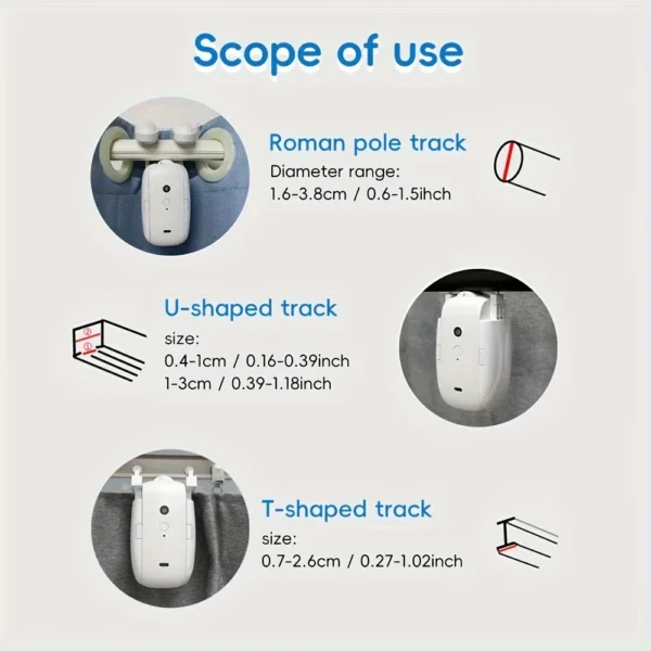 2PCS Smart Curtain Opener with Remote Control - Image 4