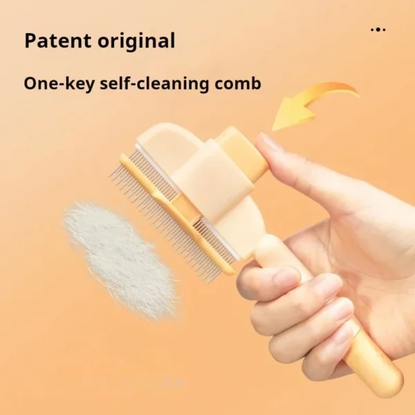 Self-cleaning Pet Flea Comb Grooming Brush - Image 3