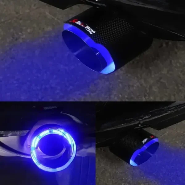 Car Carbon Fiber Flashing Tail Throat - Image 9