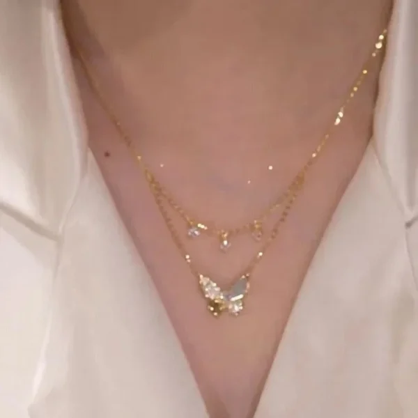 DOUBLE LAYER CRYSTAL BUTTERFLY - Image 3