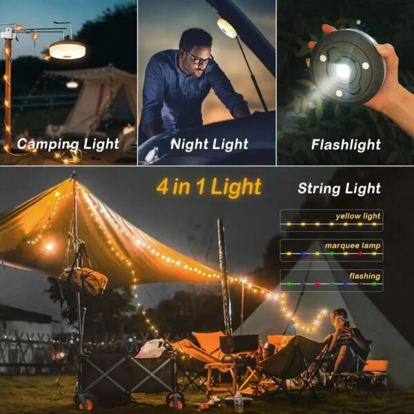Waterproof Recyclable Camping Rechargeable LED Light Strip - Image 5