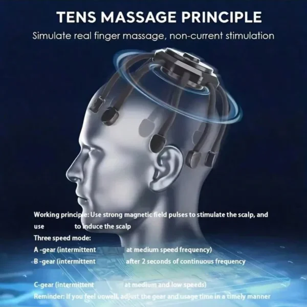 360 Degree Cordless Relaxing Head Massager - Image 2
