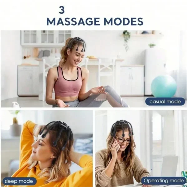 360 Degree Cordless Relaxing Head Massager - Image 4