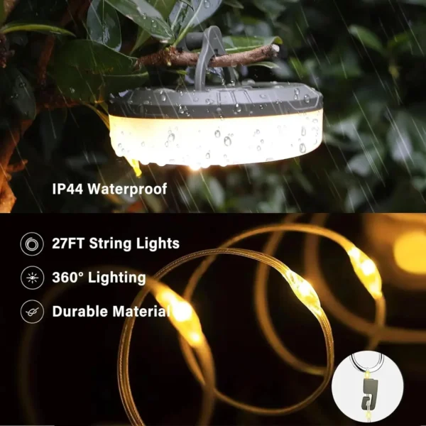Waterproof Recyclable Camping Rechargeable LED Light Strip - Image 4