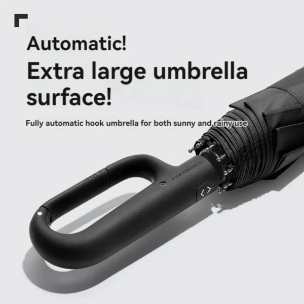 Sturdy Windproof Reflective Safety Ring buckle umbrella - Image 3