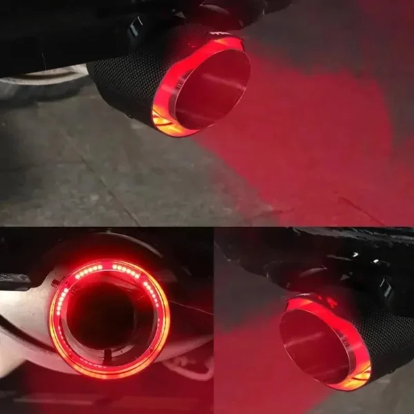 Car Carbon Fiber Flashing Tail Throat - Image 8