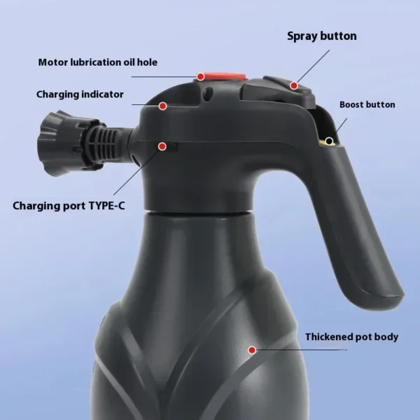 Car Wash Rechargeable Cordless Electric Foam Sprayer - Image 4