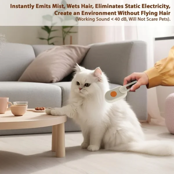 4 in 1 Rechargeable Cat Steam Brush for Shedding - Image 3