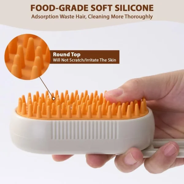 4 in 1 Rechargeable Cat Steam Brush for Shedding - Image 5