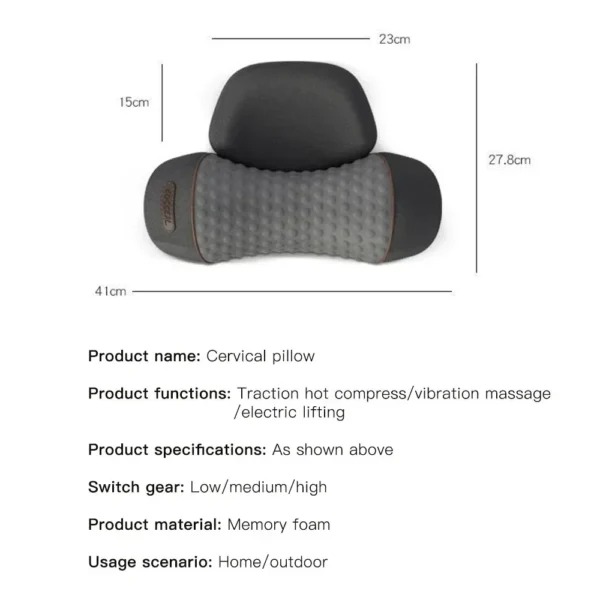 Electric Vibration Massager Cervical Pillow - Image 5