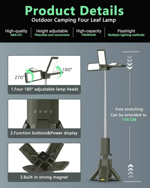 Telescopic Camping Light Rechargeable - Image 6