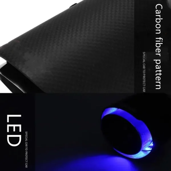 Car Carbon Fiber Flashing Tail Throat - Image 7