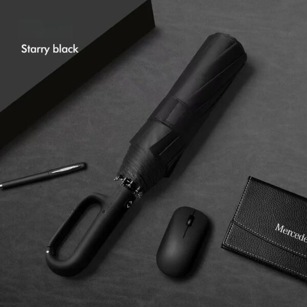 Sturdy Windproof Reflective Safety Ring buckle umbrella - Image 7