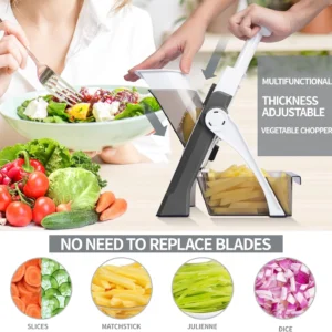 5 in 1 Safe Mandoline Slicer