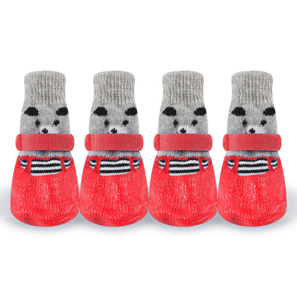 Pet Outdoor Waterproof Anti Slip Rain Shoes (2Pairs) - Image 7