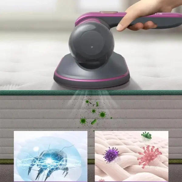 Handheld Strong Suction Rechargeable UV Vacuum Cleaner - Image 4