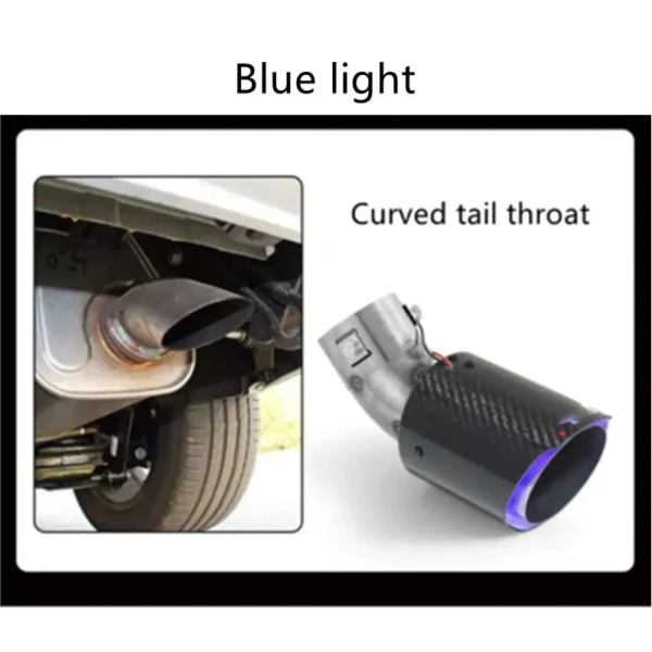 Car Carbon Fiber Flashing Tail Throat - Image 6