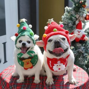 Adorable Christmas Tree Pom-Pom Hat
