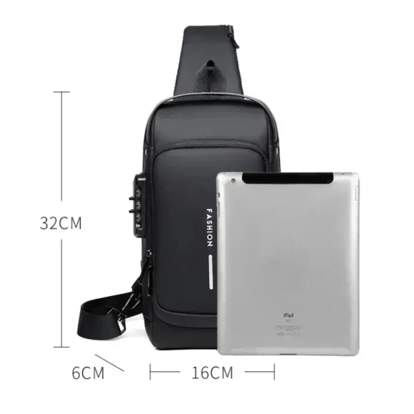 Anti-Theft USB Charging Crossbody Backpack - Image 4