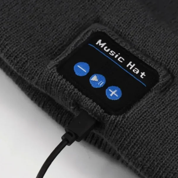 Handsfree Warm Beanie Bluetooth 5.0 Rechargeable Stereo Headset - Image 5