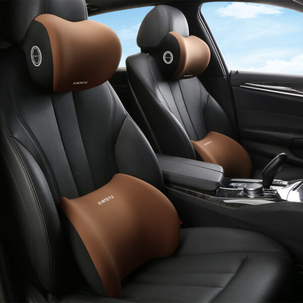 Memory Foam Car Headrest & Lumbar Support Cushion - Image 8