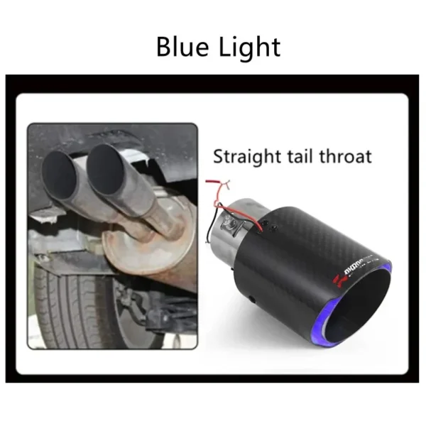 Car Carbon Fiber Flashing Tail Throat - Image 5