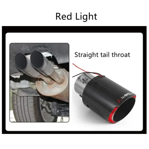 Car Carbon Fiber Flashing Tail Throat - Image 4