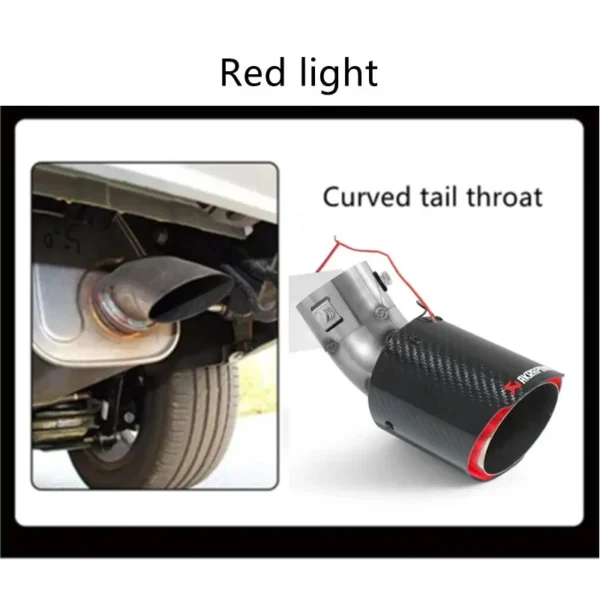Car Carbon Fiber Flashing Tail Throat - Image 3