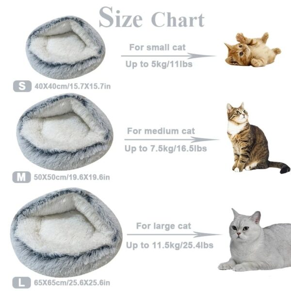 Cozy Cocoon Plush Pet Bed - Image 6