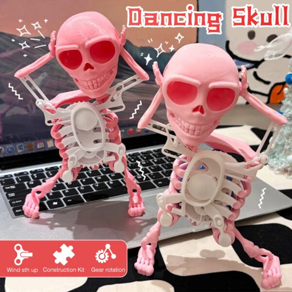 Dancing and Swinging 3D Skull Toy - Image 2