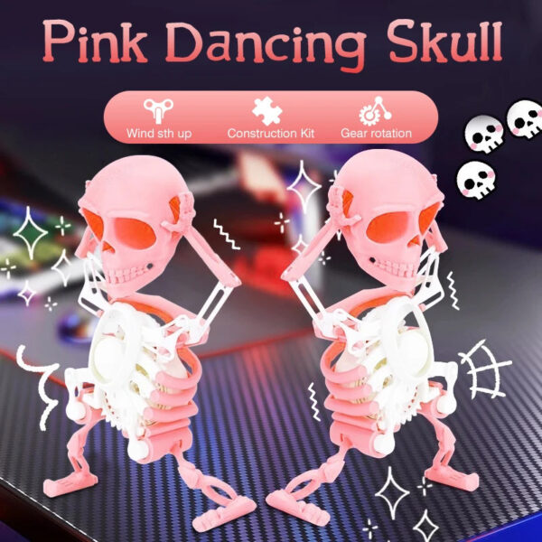 Dancing and Swinging 3D Skull Toy - Image 3