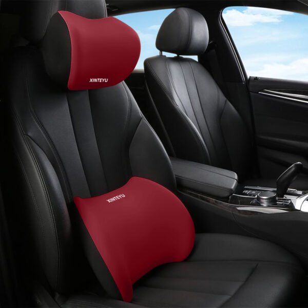 Memory Foam Car Headrest & Lumbar Support Cushion - Image 9