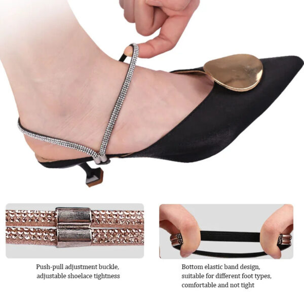Elastic Detachable High Heels Shoe Straps - Image 2