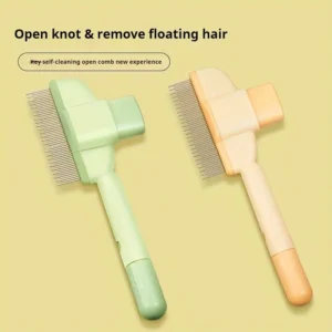 Self-cleaning Pet Flea Comb Grooming Brush