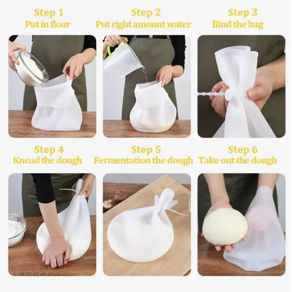 Food Grade Silicone Dough Kneading Bag - Image 3