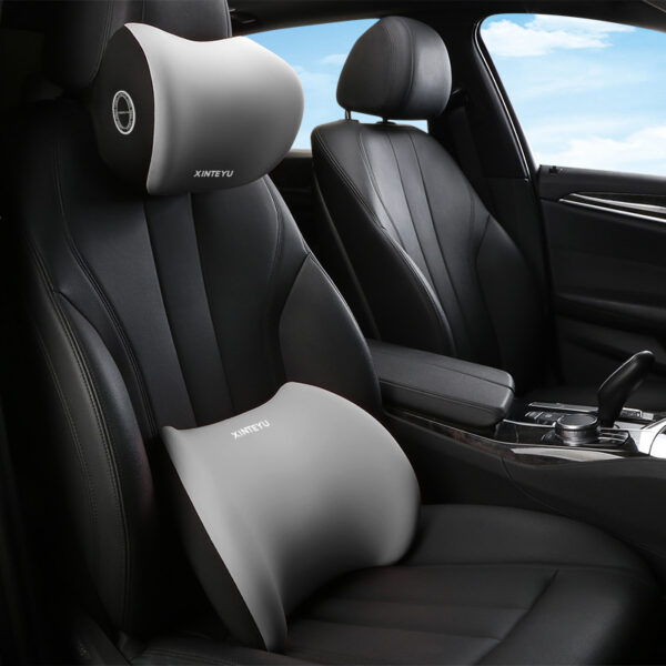 Memory Foam Car Headrest & Lumbar Support Cushion - Image 10